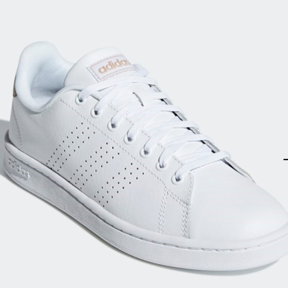 Adidas Cloud White Advantage with Metallic Copper